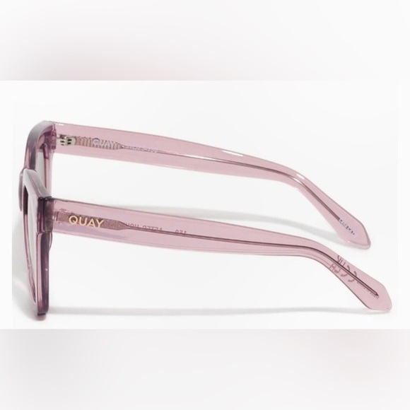 Quay after hours BERRY/ BROWN‎ PINK sunglasses new with canvas pouch - Picture 7 of 12